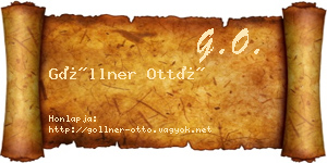 Göllner Ottó névjegykártya